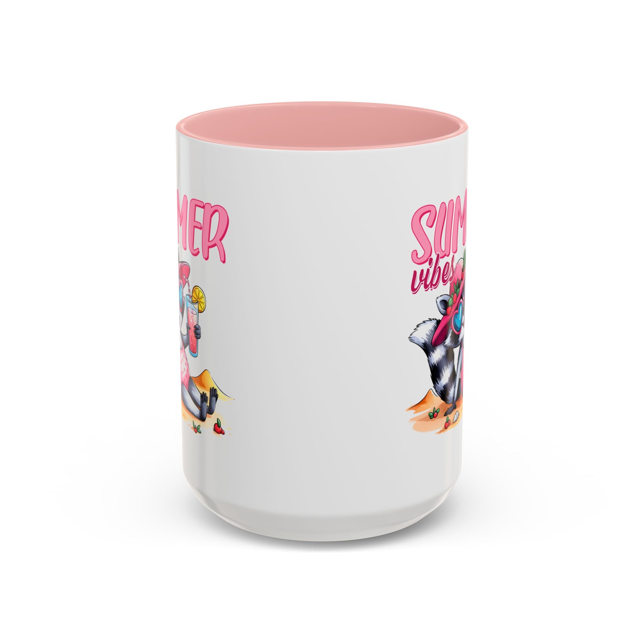 Summer Vibes Accent Coffee Mug - Fun & Colorful Design for Relaxing Moments