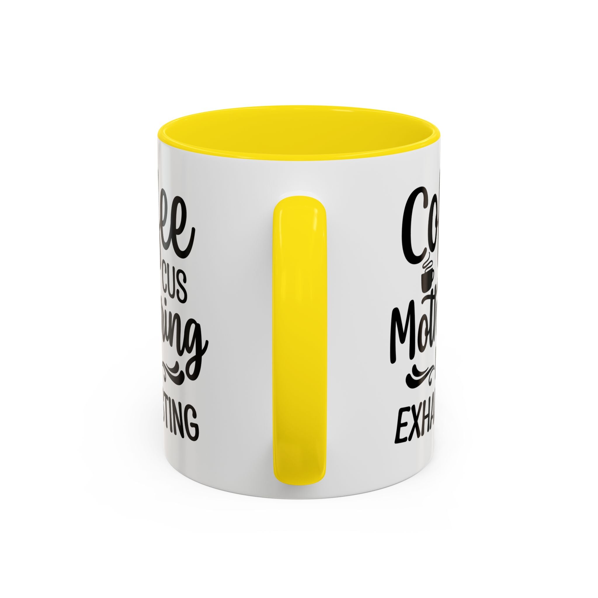 Exhausting Motherhood Coffee Mug, Funny Gift for Moms, Cute Java Cup, Coffee Lover's Mug, Parent Humor, Unique Kitchen Decor