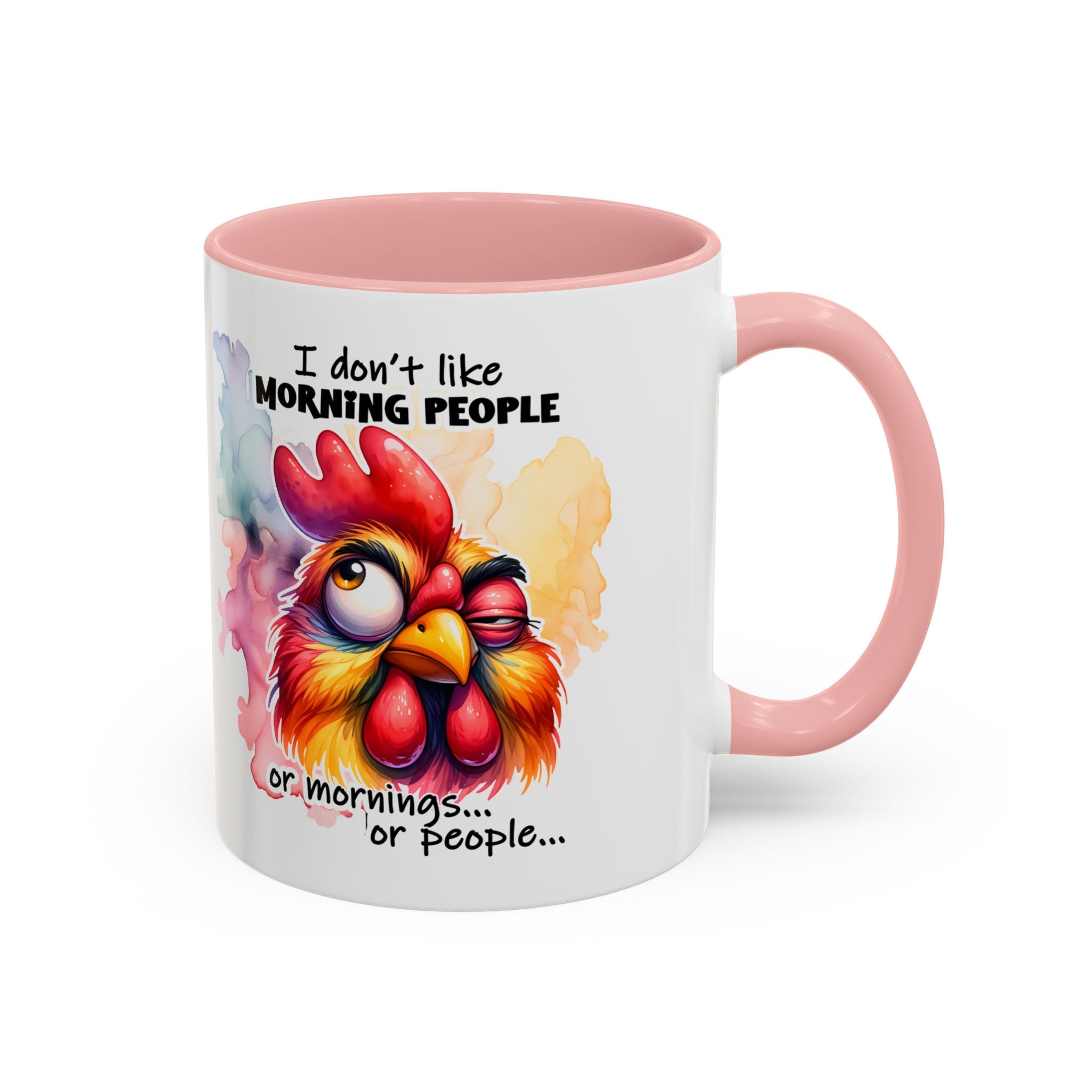 Funny Morning Coffee Mug, Rooster Mug, Gift for Coffee Lovers, Morning People, Humor Mug for Friends