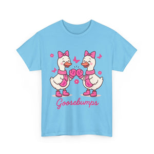 Cancer awareness Goosebumps Unisex Cotton Tee for Animal Lovers, Gift for Friends, Casual Wear,