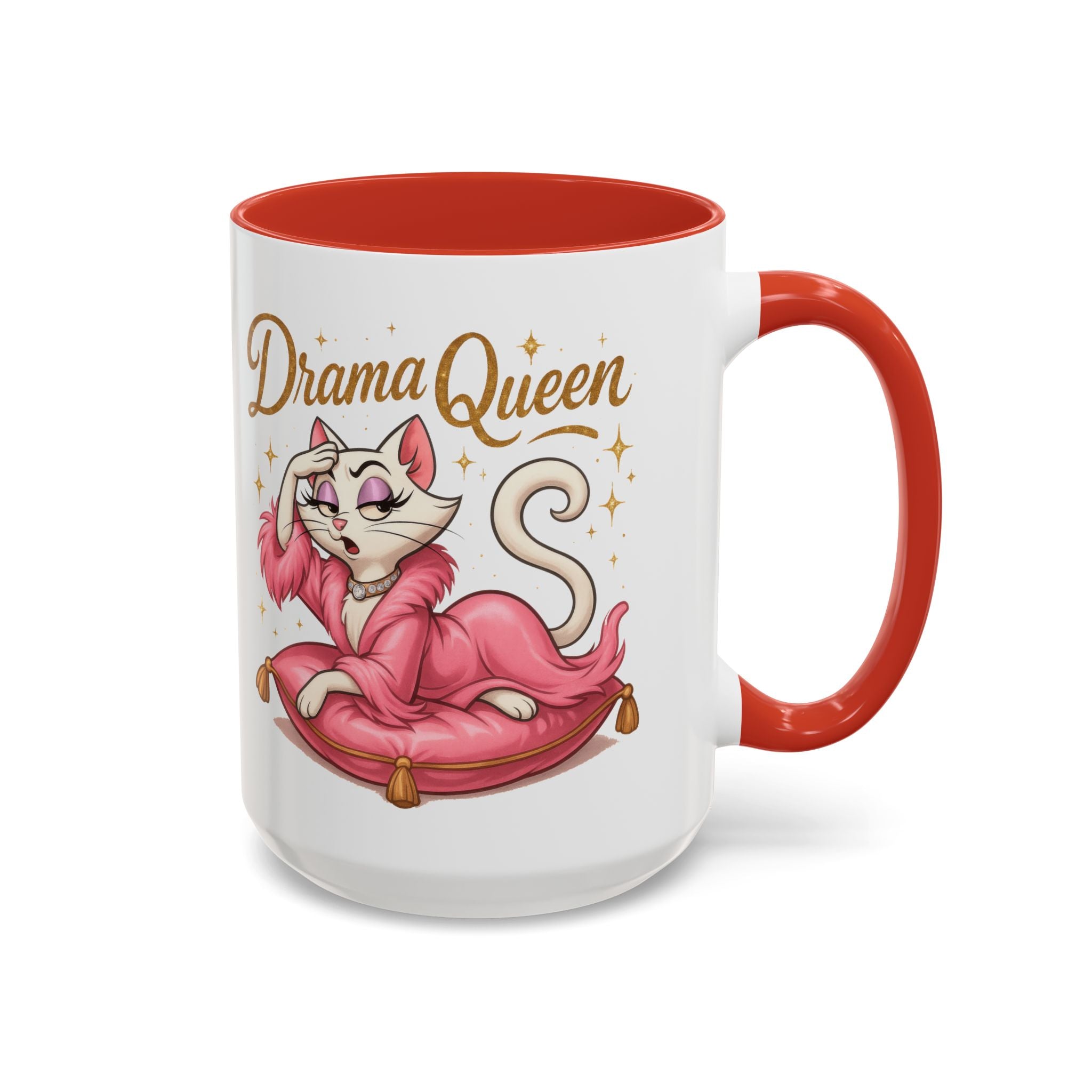 Drama Queen Coffee Mug - Fun Gift for Cat Lovers, Unique Mug for Tea or Coffee, Perfect for Birthdays, Mother's Day & Housewarming