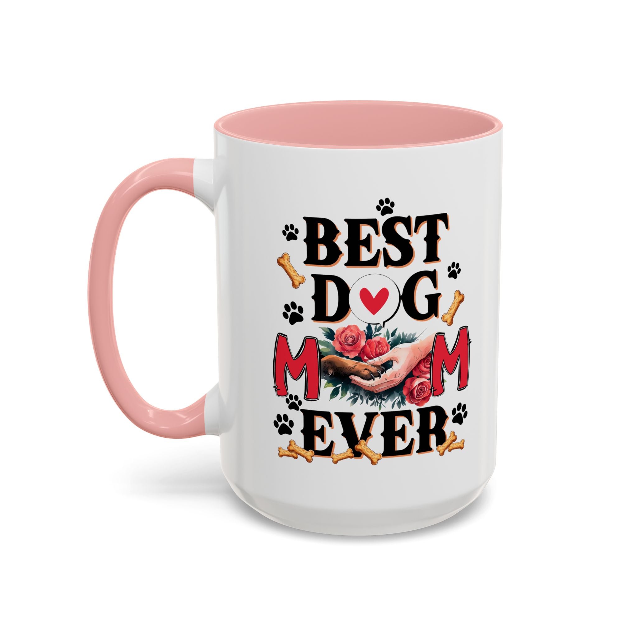 Best Dog Mom Ever Coffee Mug - Perfect Gift for Dog Lovers, Pet Moms, Animal Lovers, Dog-Themed Kitchen Decor, Best Friend Gift