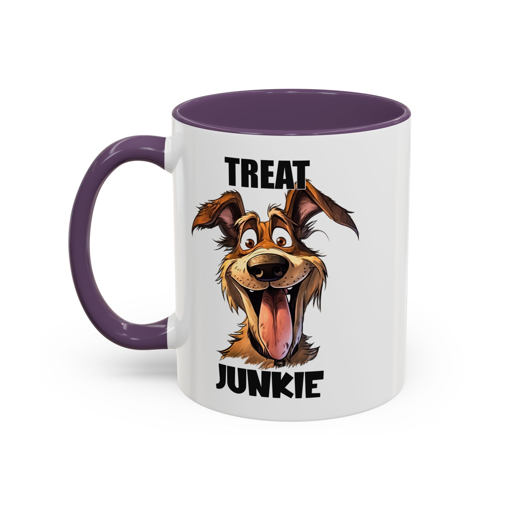 Funny Dog Lover Coffee Mug - Treat Junkie, Pet Gift, Animal Lover Cup, Dog Mom, Unique Mug for Dog Owners