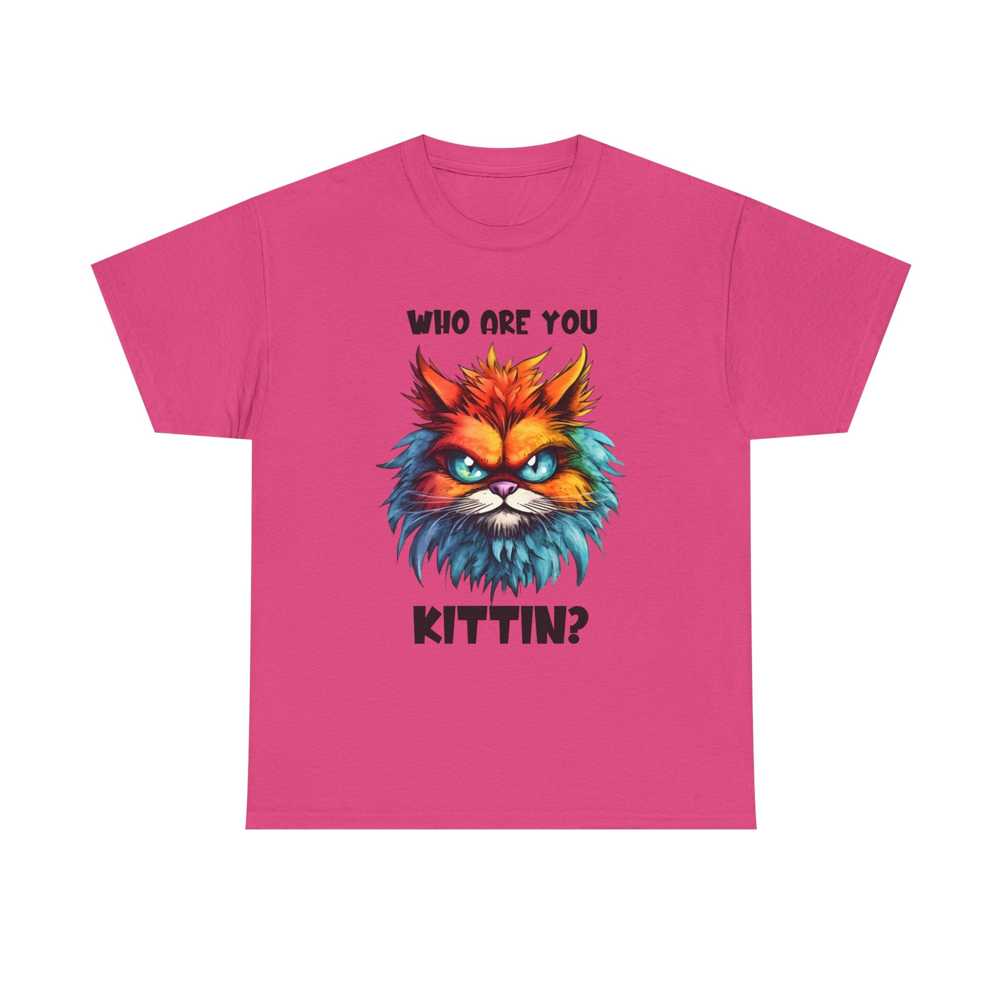 sarcasm  Cat Tee - Who Are You Kittin? Shirt, Funny Cat T-Shirt, Pet Lover Gift, Animal Lover Apparel, Birthday Gift Idea