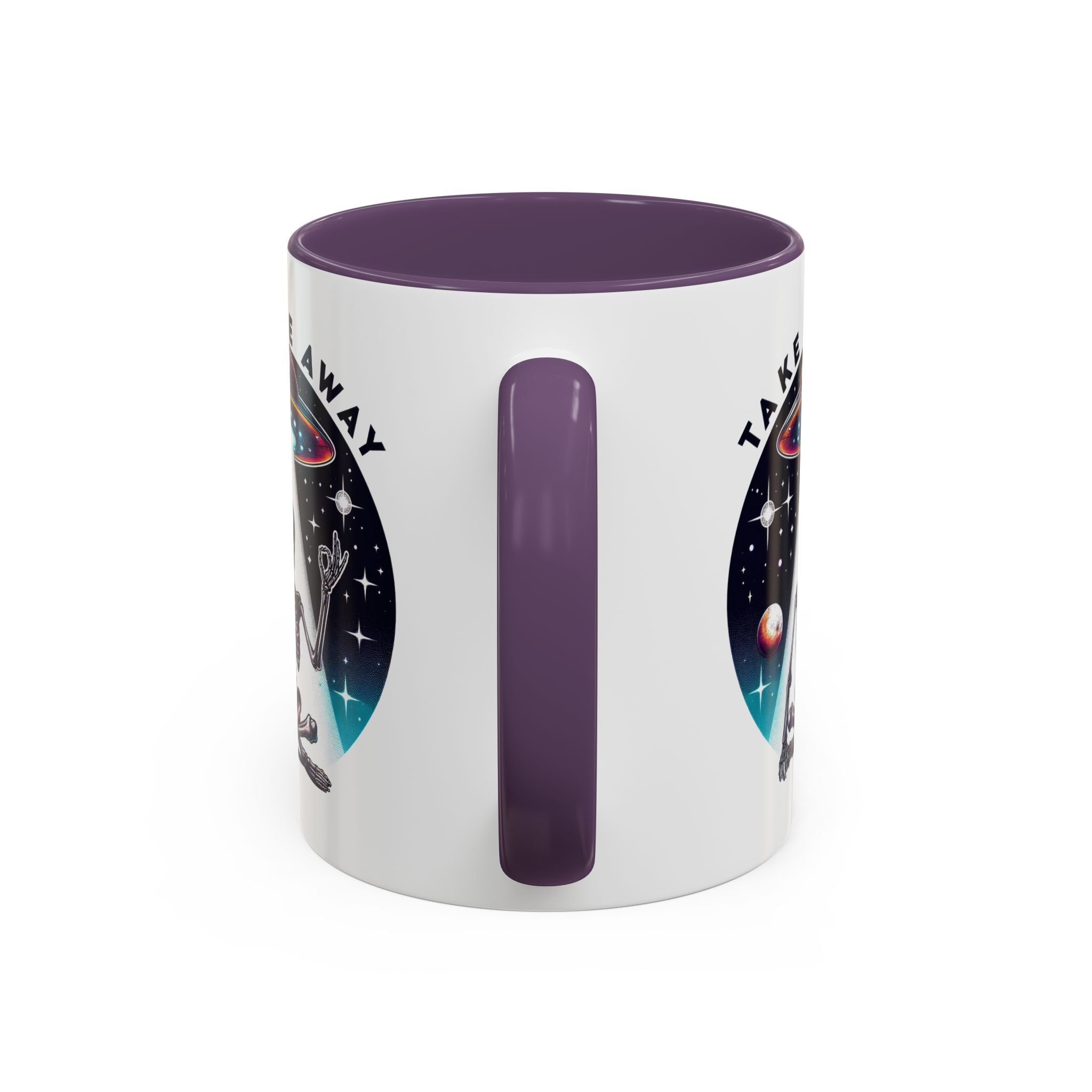 Galactic Skeleton Coffee Mug, Take Me Away Mug, Space-Themed Mug, Unique Gift for alien Lovers, Sci-Fi Cafe Mug