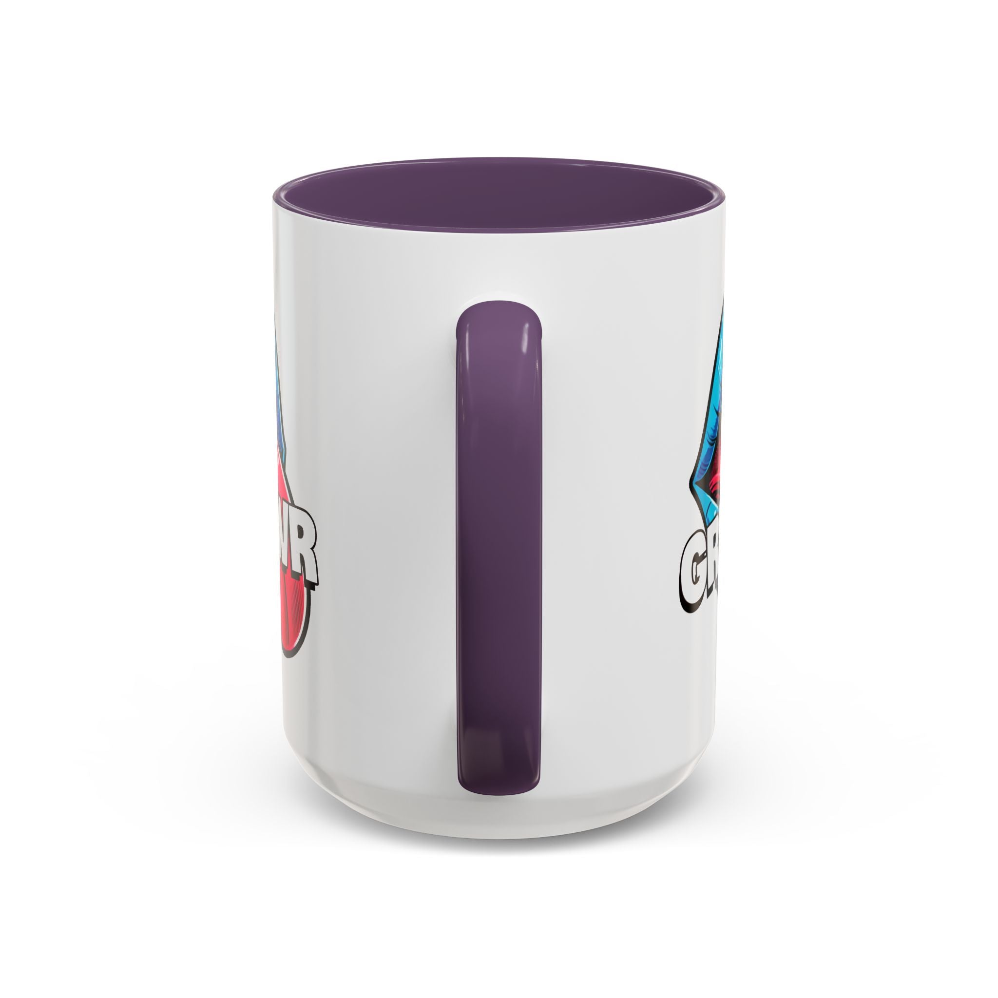 GRL PWR Accent Coffee Mug - Bold Fun Design for Empowerment, Great Gift for Friends, Coffee Lovers, Birthdays, and Celebrations