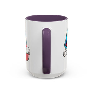 GRL PWR Accent Coffee Mug - Bold Fun Design for Empowerment, Great Gift for Friends, Coffee Lovers, Birthdays, and Celebrations