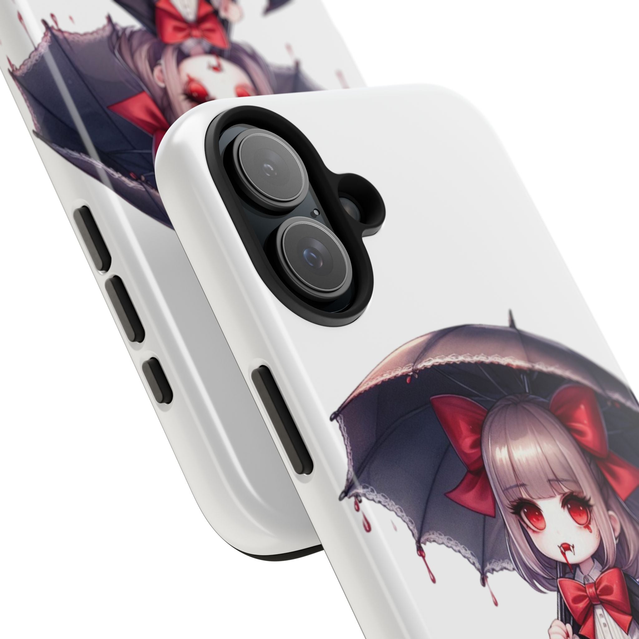 vampire girl horror art Tough Phone Cases