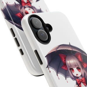 vampire girl horror art Tough Phone Cases