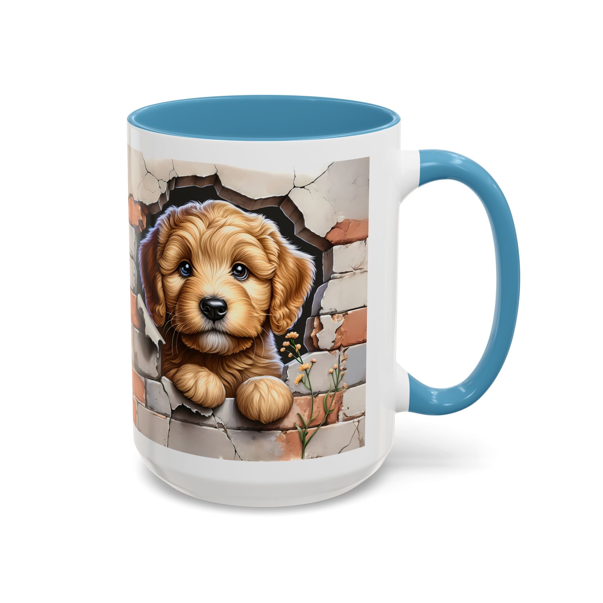 Cute Dog Accent Coffee Mug - Perfect Gift for Pet Lovers, Animal Lovers, Home Decor, Coffee Lovers, Unique Kitchenware