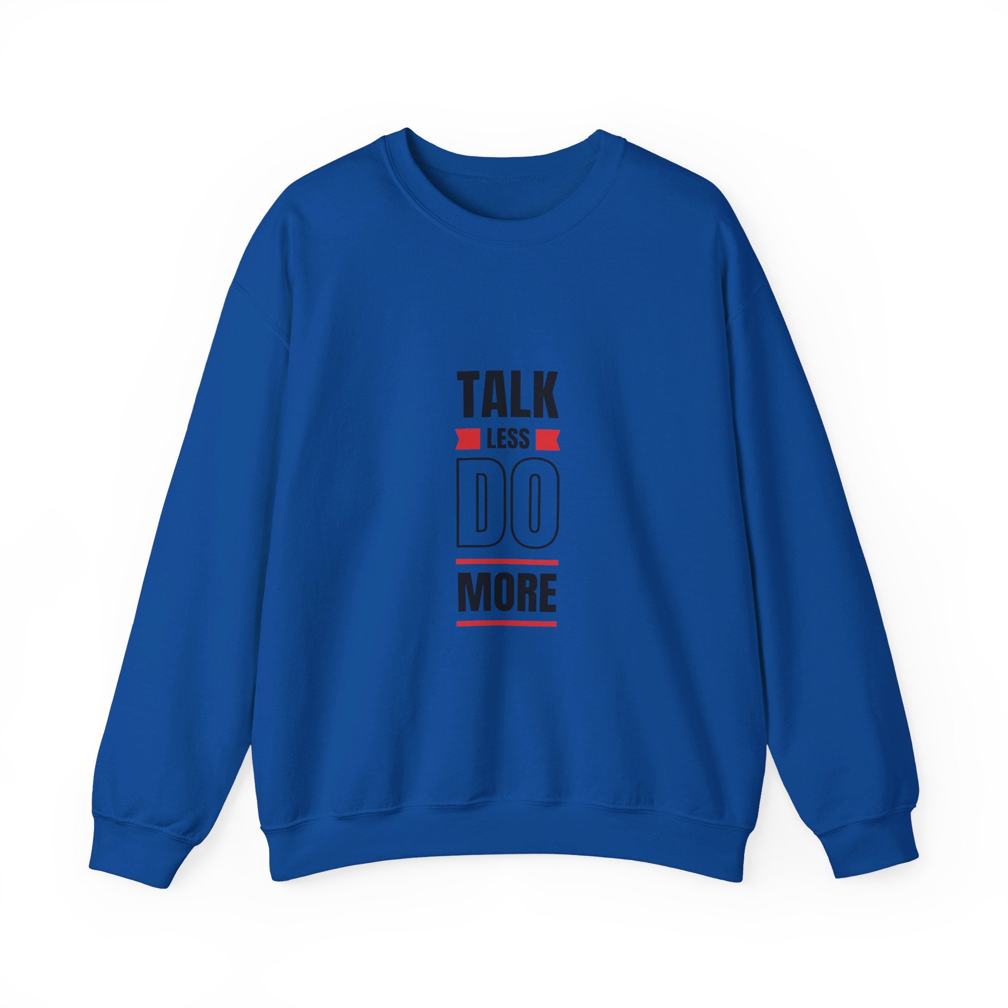 Talk less do more Unisex Heavy Blend™ Crewneck Sweatshirt personalized products