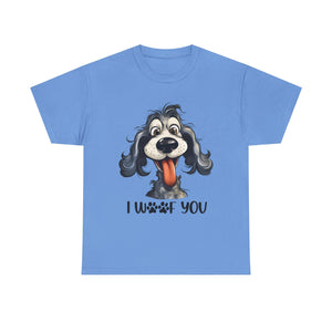 Cute Dog Lover Tee | I WOOF You T-Shirt, Pet Lover Gift, Dog Mom Shirt, Casual Wear, Anniversary Gift
