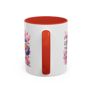 Funny attitude Travel Mug - "I Don't Just Ride the Crazy Train, I Drive It" - Colorful Bird Design