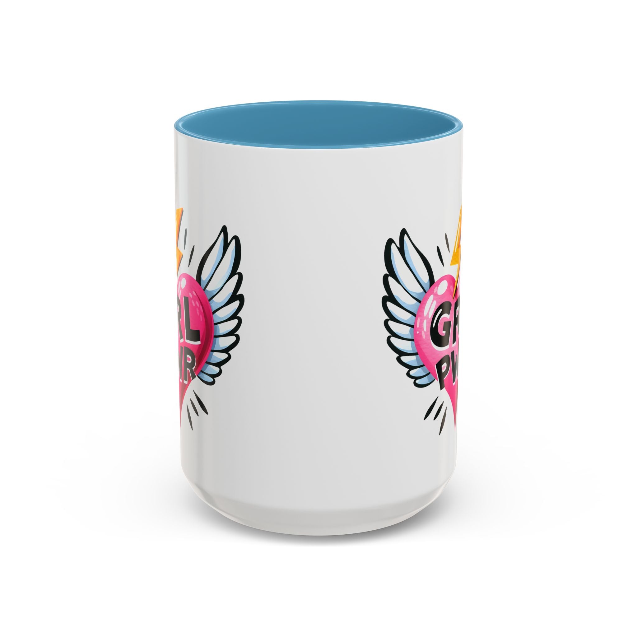 Empowering Heart Coffee Mug | Inspirational Gift for Women, GRL PWR Mug, Cute Kitchen Decor, Unique Friendship Gift, Motivational Coffee Cup