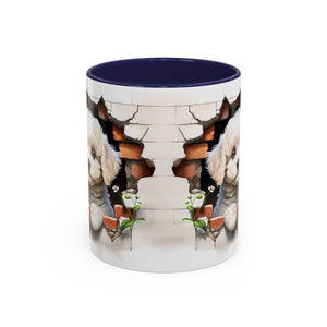 Cute Puppy Accent Coffee Mug - Adorable Dog Lover Gift, Pet-Themed Mug, Home Decor, Ideal for Gifts, Animal Enthusiast