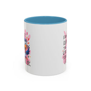 Funny attitude Travel Mug - "I Don't Just Ride the Crazy Train, I Drive It" - Colorful Bird Design
