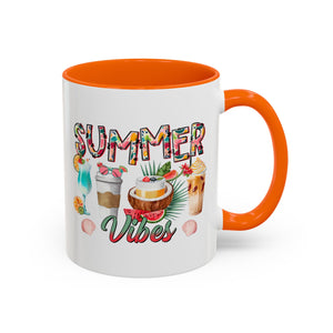 Summer Vibes Accent Coffee Mug - 11oz & 15oz - Perfect for Sunny Days & Celebrations