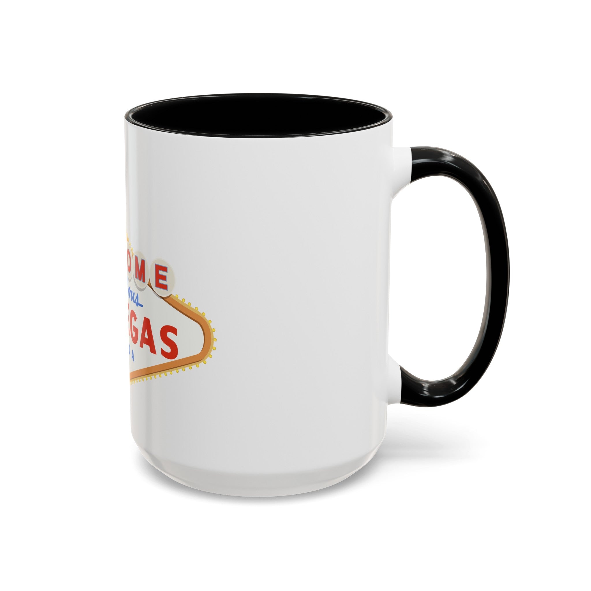 Las vegas sign Accent Coffee Mug (11, 15oz) by the x m world