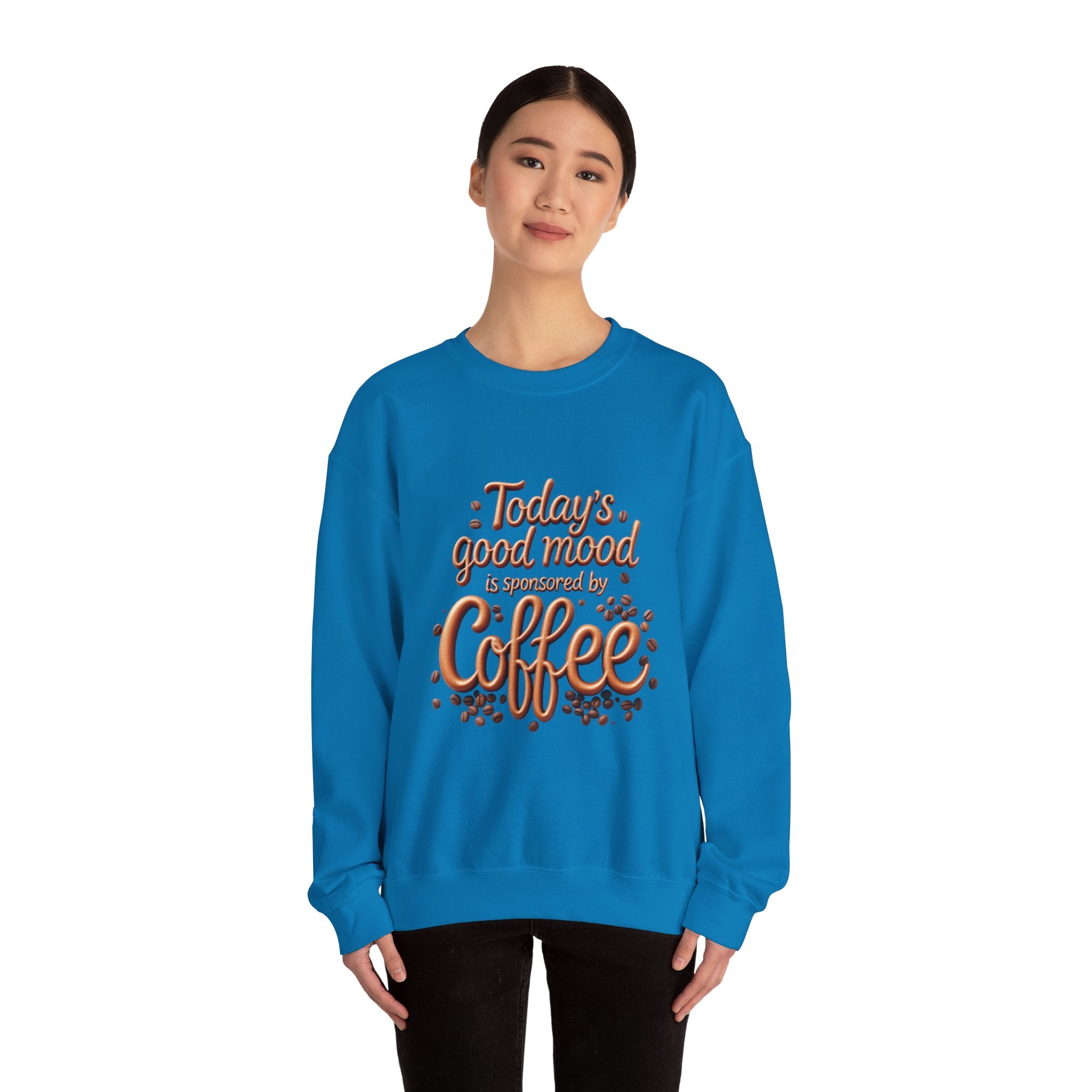 Coffee Mood Crewneck Sweatshirt - Cozy Gift for Coffee Lovers, Perfect for Birthdays, Holidays, Casual Days, Comfortable Wear