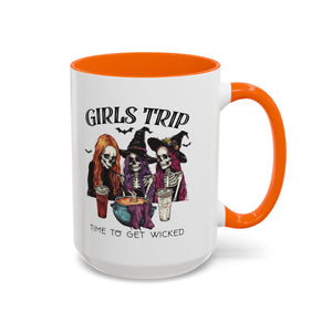 Wicked Girls Trip Coffee Mug, Halloween Gift, Spooky Vibes, Friends Gatherings, Witchy Decor, Fun Drinking Mug