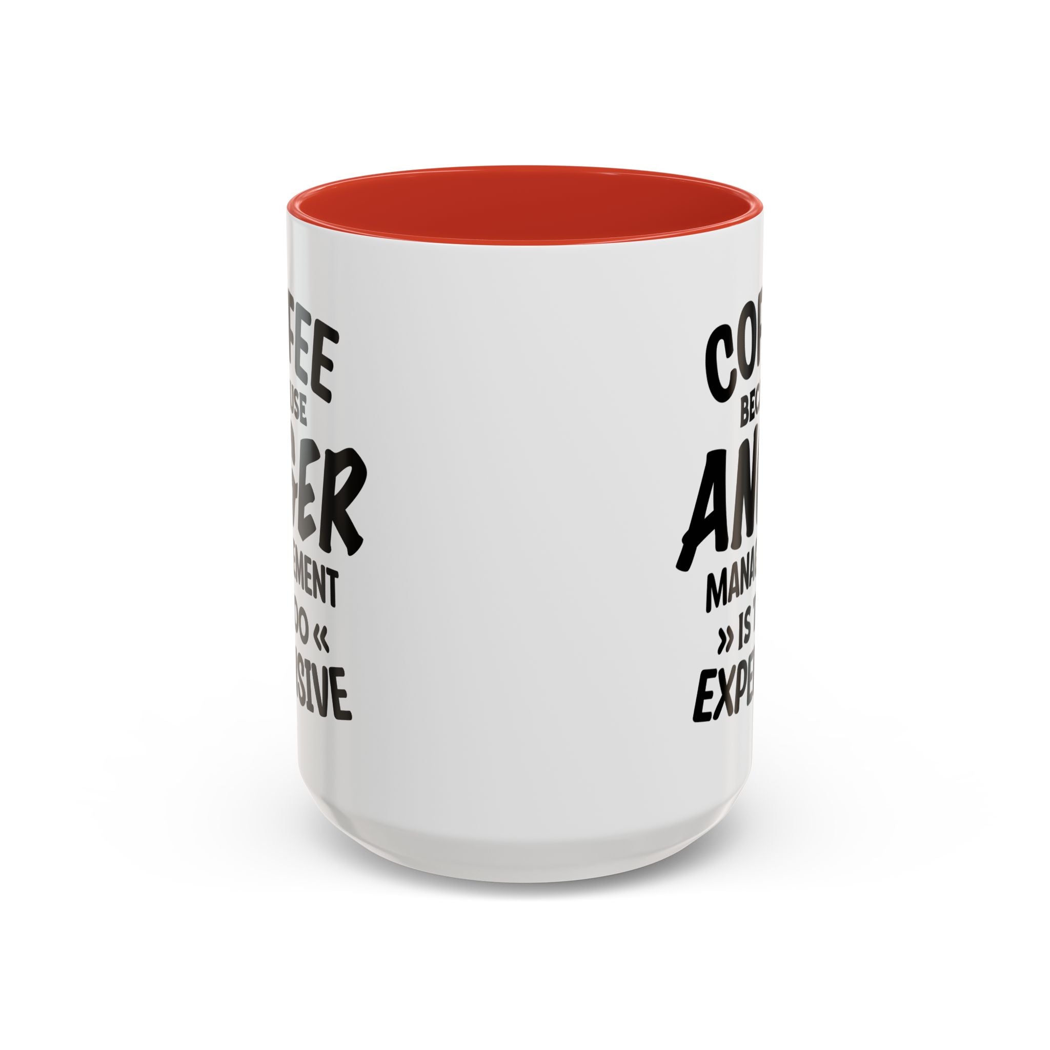 Funny Anger Management Coffee Mug, Gift for Coffee Lovers, Stress Relief, Black Accent, Humorous Cup for Friends, Office Humor, Funny Gifts