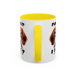 Funny Dog Accent Coffee Mug - Beagle Lover Gift, Pet Owner Present, Unique Animal Mug, Quirky Home Decor, Fun Fact Design