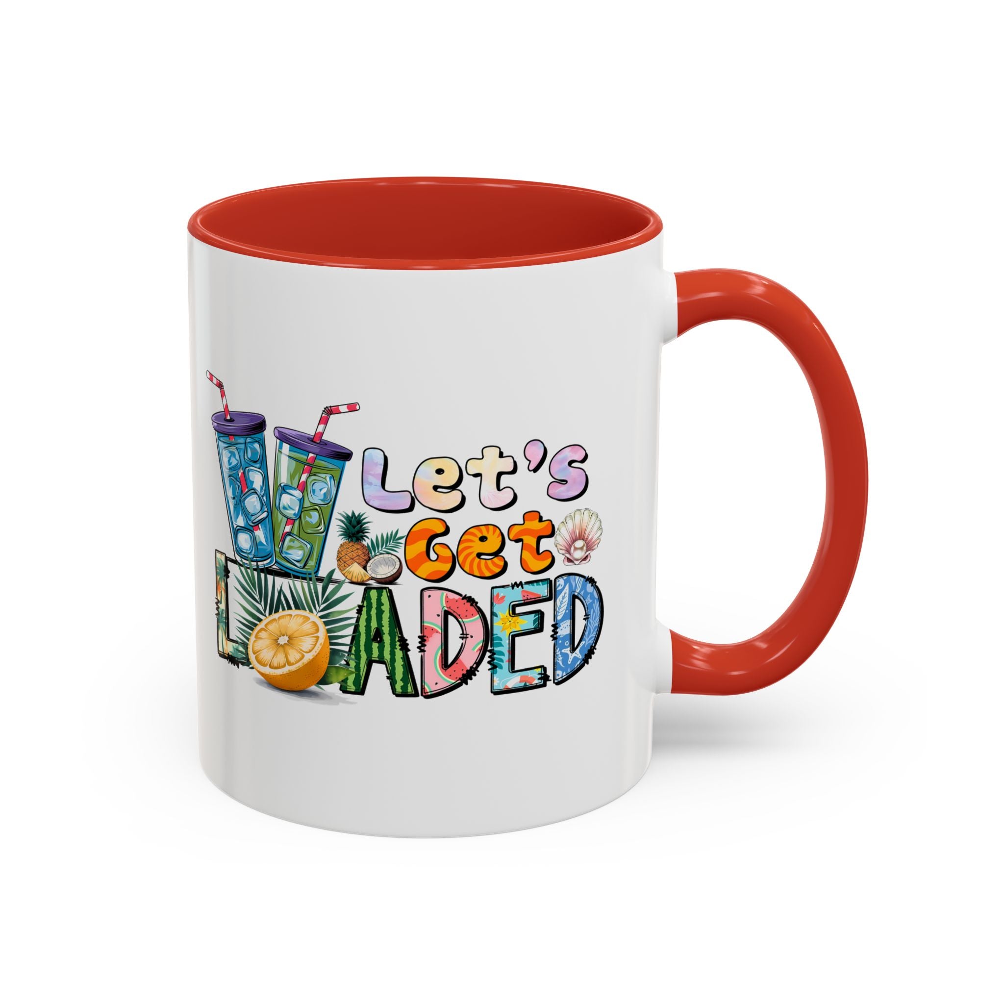 Colorful 'Let's Get Loaded' Coffee Mug - Fun Drinkware for Parties & Gatherings