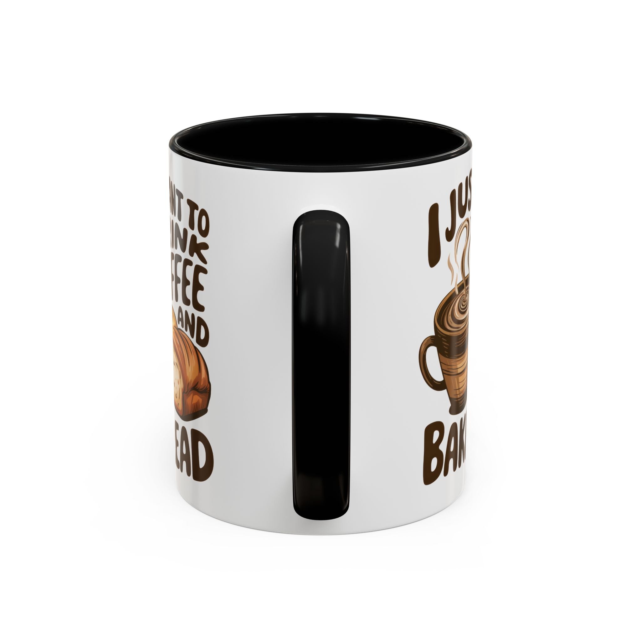 Cute Coffee & Bread Mug - Ideal for Baking Enthusiasts kitchen fun cozy