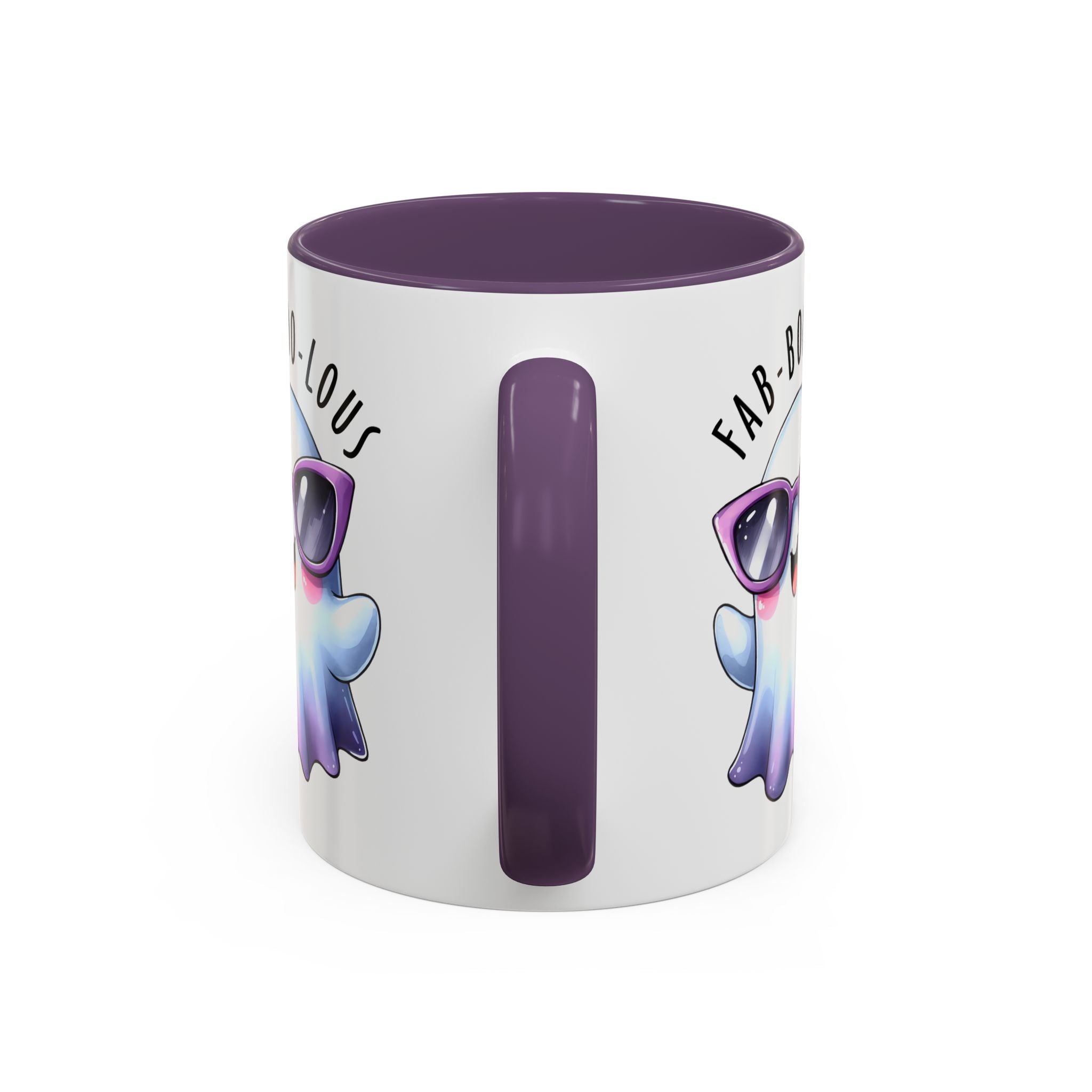 Fab-Boo-Lous Ghost Coffee Mug | Cute Halloween Mug, Fun Gift for Ghost Lovers, Spooky Seasonal Decor, Adorable Tea Cup