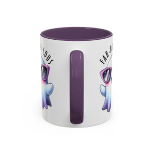 Fab-Boo-Lous Ghost Coffee Mug | Cute Halloween Mug, Fun Gift for Ghost Lovers, Spooky Seasonal Decor, Adorable Tea Cup
