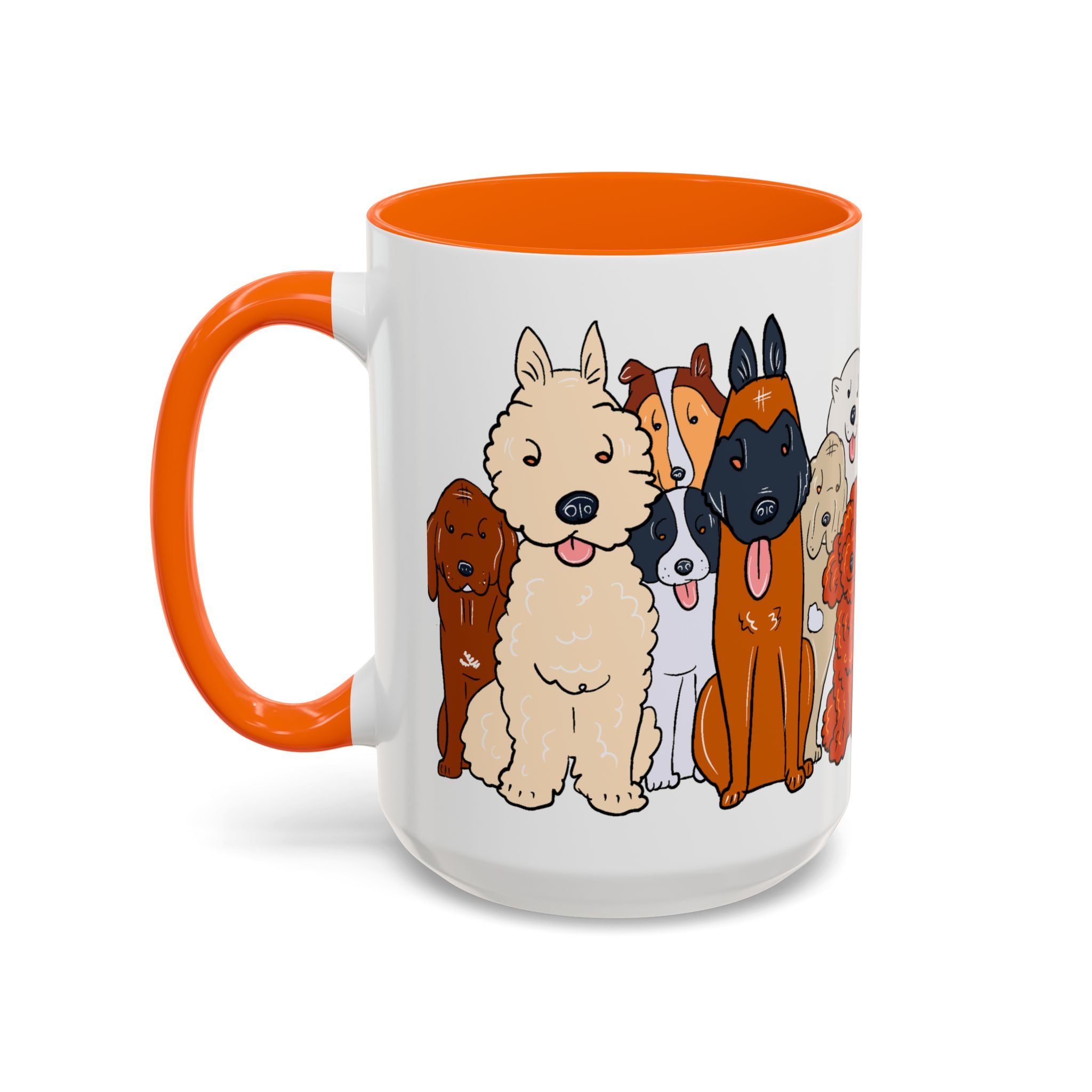 Cute Dog Breed Accent Coffee Mug, Pet Lover Gift, Canine Mug, Gifts for Dog Owners, Puppy Lover Mug