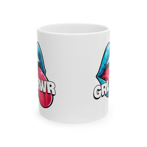 Bold Lip Graphic Ceramic Mug | Fun Coffee Cup for Sassy Coffee Lovers | Perfect Gift for Birthdays, Holidays, or Just Because