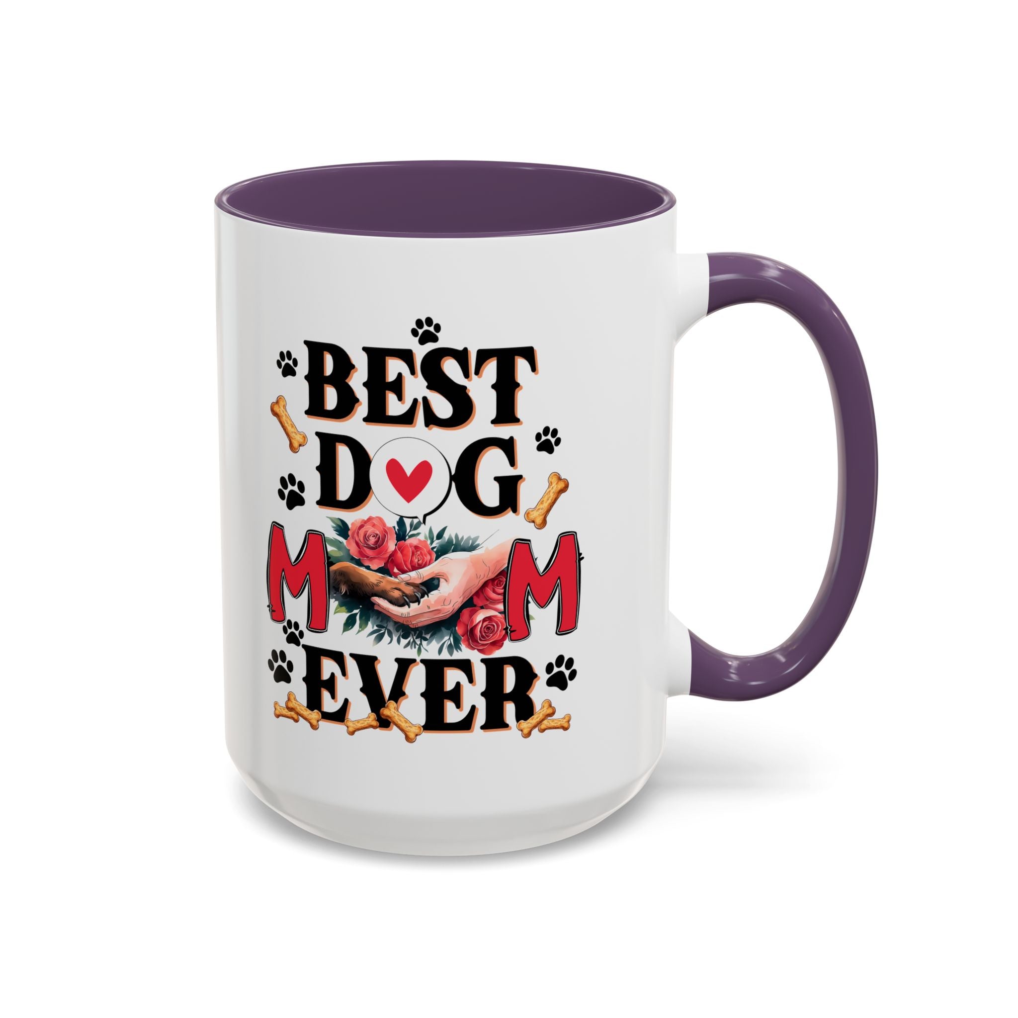Best Dog Mom Ever Coffee Mug - Perfect Gift for Dog Lovers, Pet Moms, Animal Lovers, Dog-Themed Kitchen Decor, Best Friend Gift