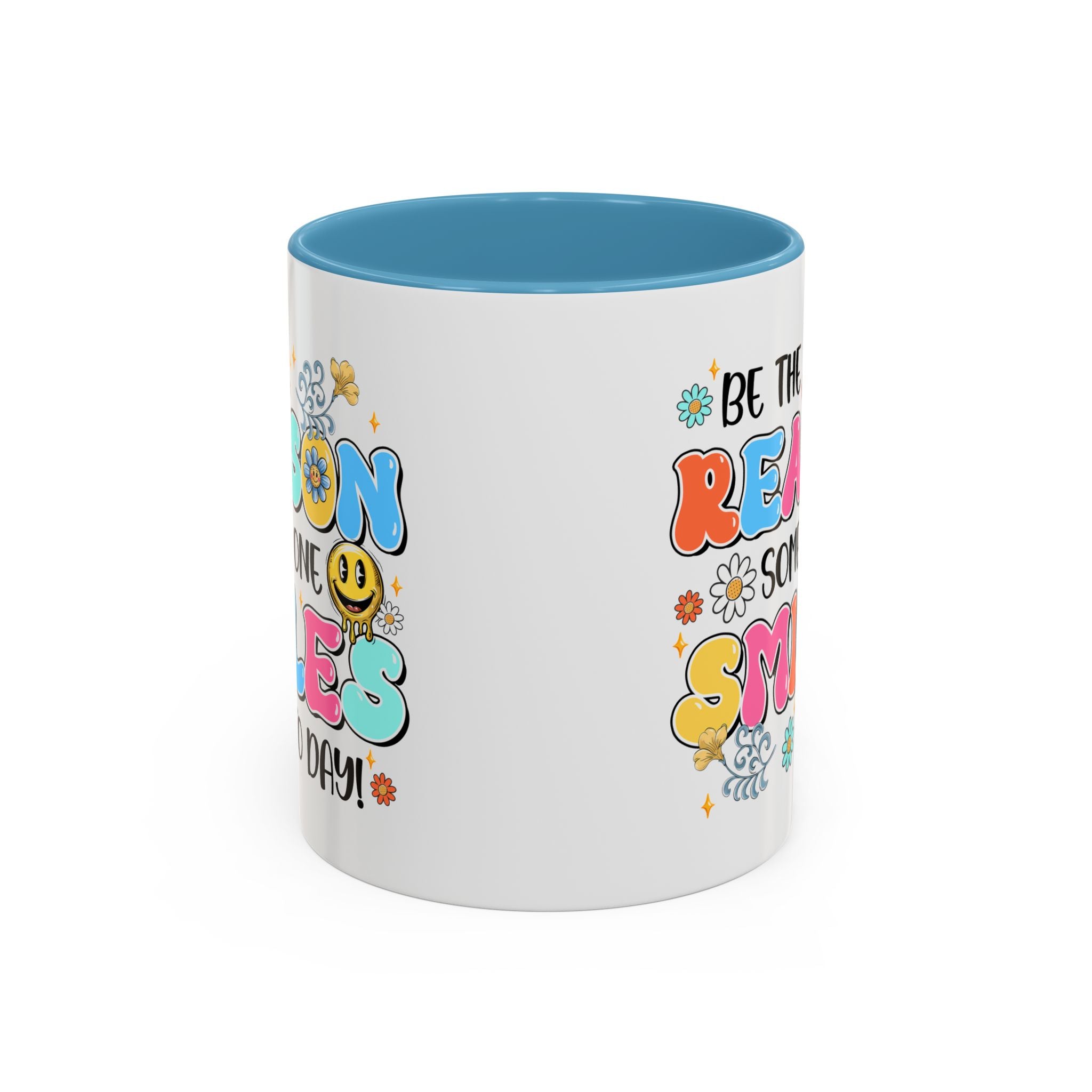Colorful Inspirational Coffee Mug – Be the Reason Some One Smiles!