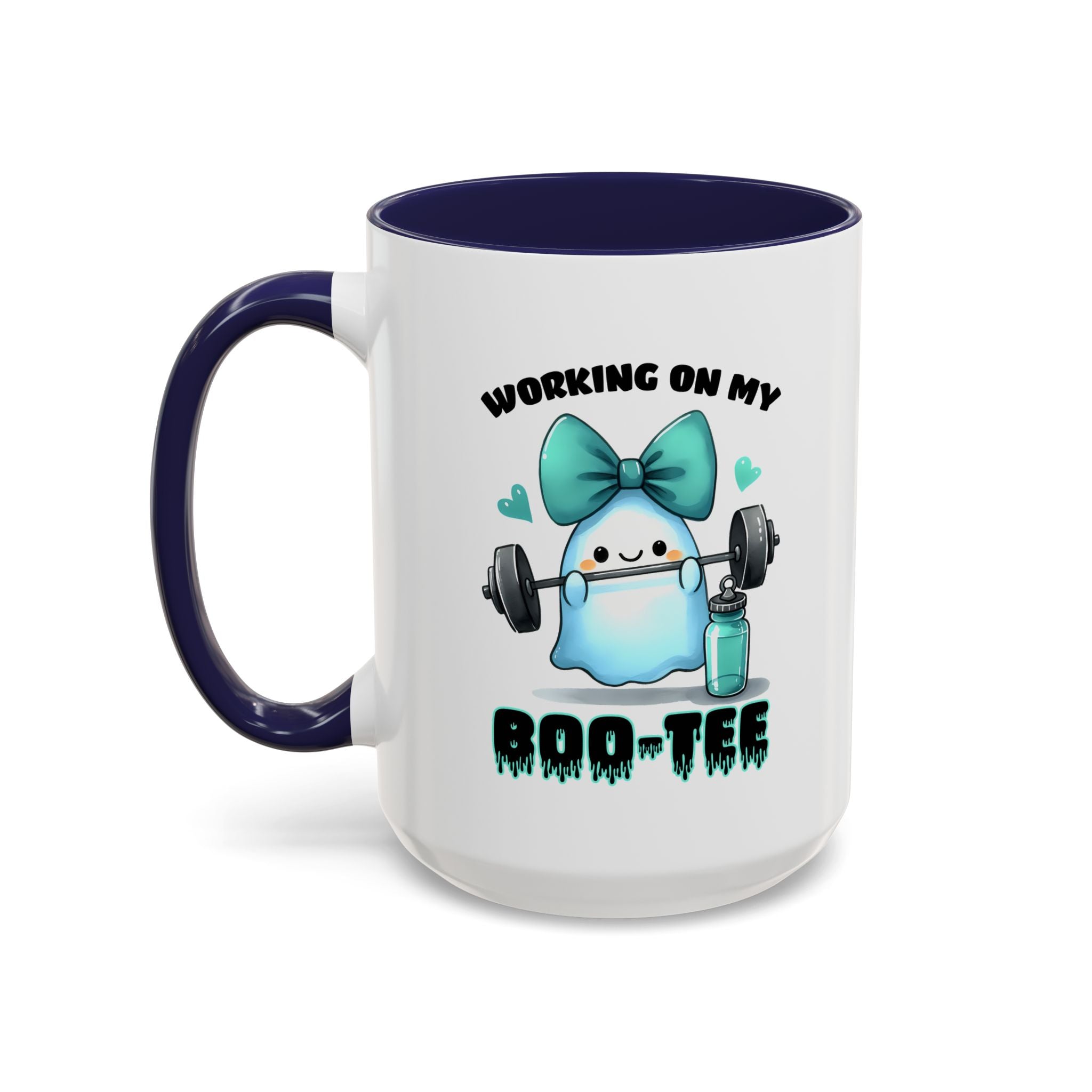 Fitness Motivation Coffee Mug, Workout Gift, Gym Decor, Boo-Tee Lover's Cup, Cute Ghost Mug