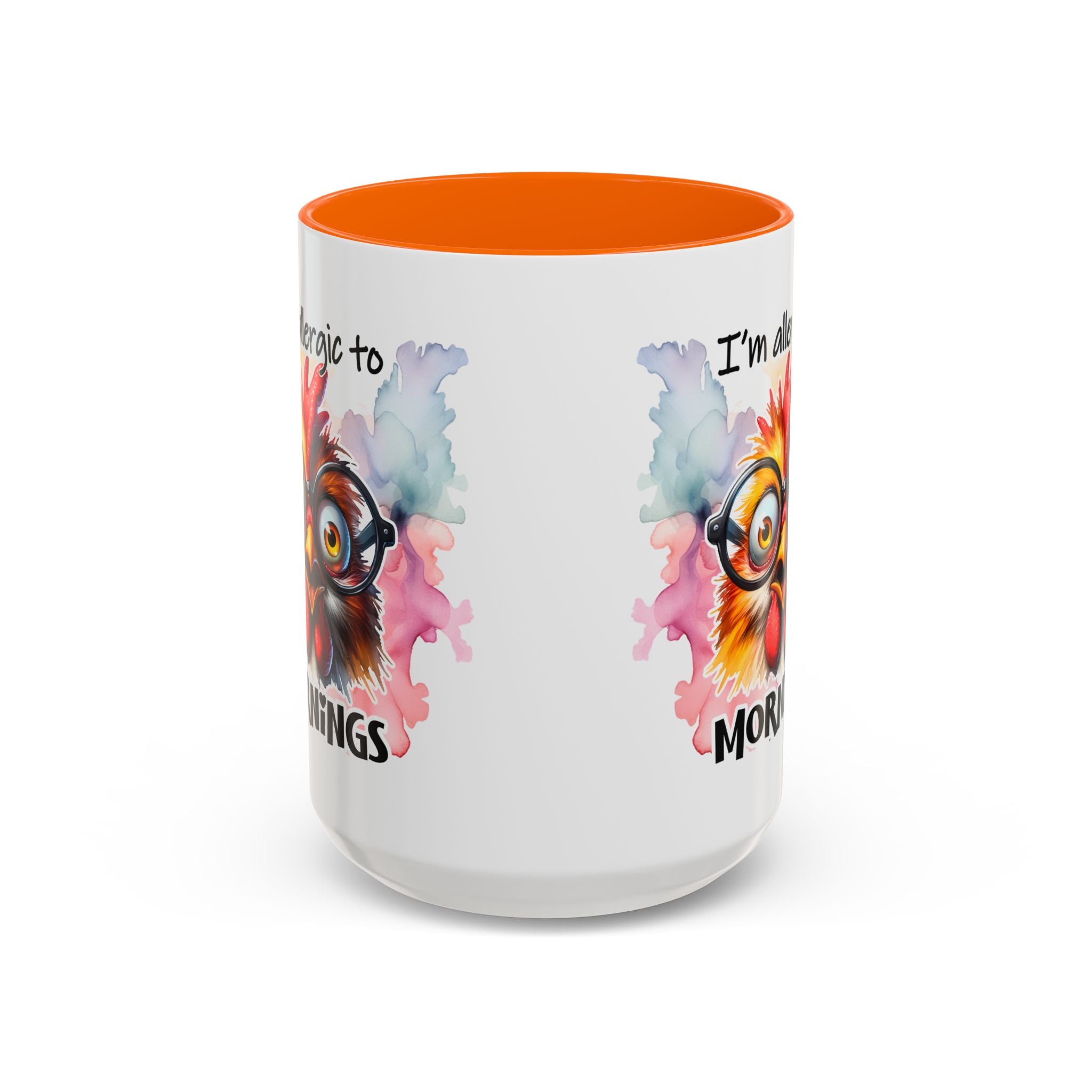 Funny Morning Coffee Mug, Gift for Coffee Lovers, Humorous Mug, Office Mug, Unique Cup for Mornings, Chicken Design