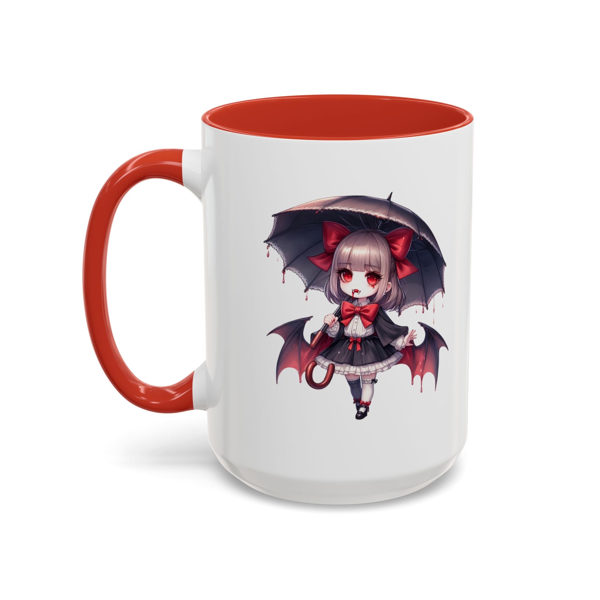 Gothic vampire girl  horror art Accent Coffee Mug (11, 15oz)