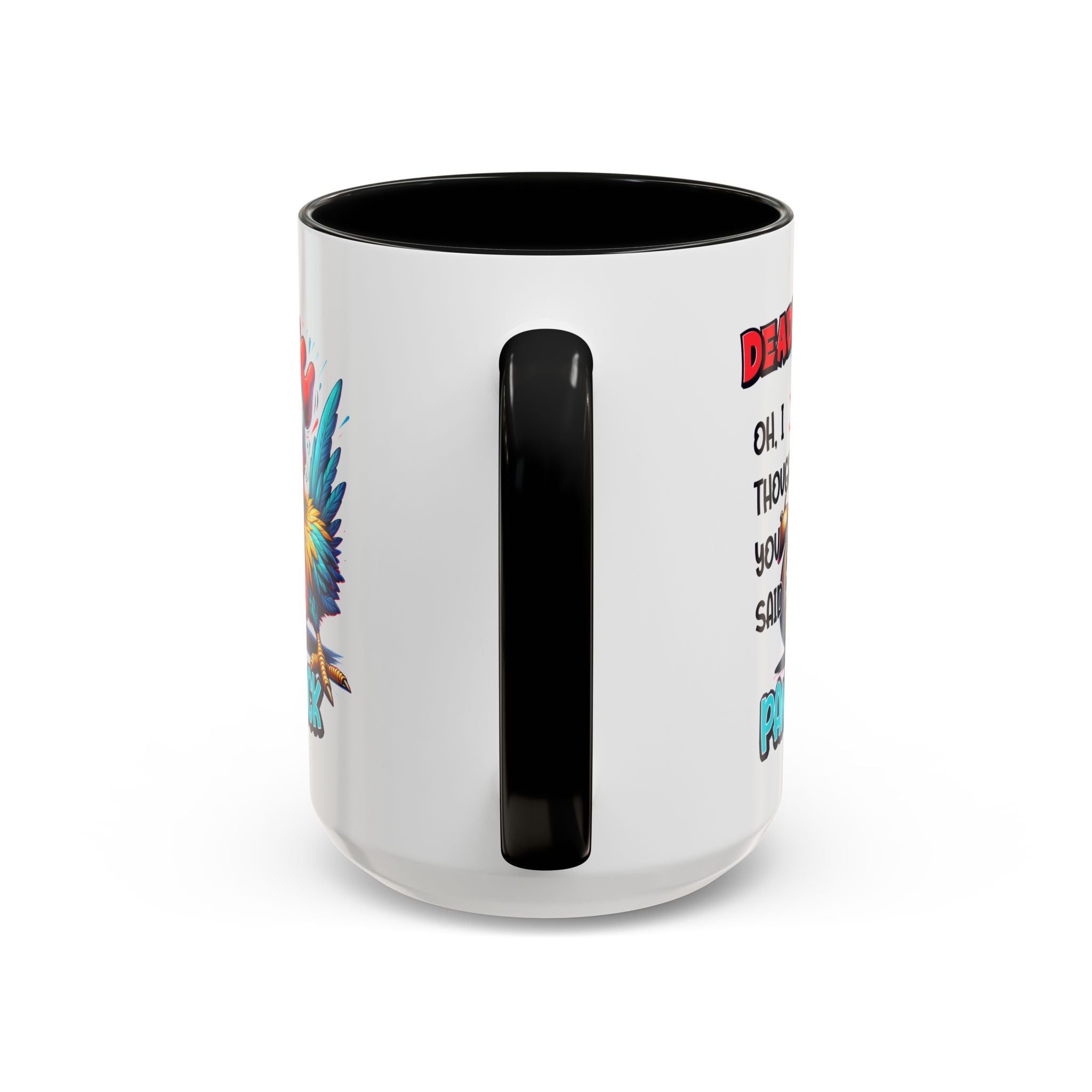 Funny Panic Attack Coffee Mug, Quirky Rooster Mug for Stress Relief, Gift for Teachers, Office Humor, Coworker Gift, Fun Coffee Cup