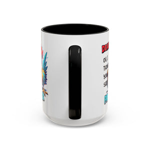 Funny Panic Attack Coffee Mug, Quirky Rooster Mug for Stress Relief, Gift for Teachers, Office Humor, Coworker Gift, Fun Coffee Cup