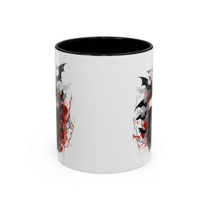Gothic Coffee Mug, Dark Aesthetic Cup, Halloween Drinkware, Vampire Themed Gift, Horror Mug, Witchy Kitchen Decor