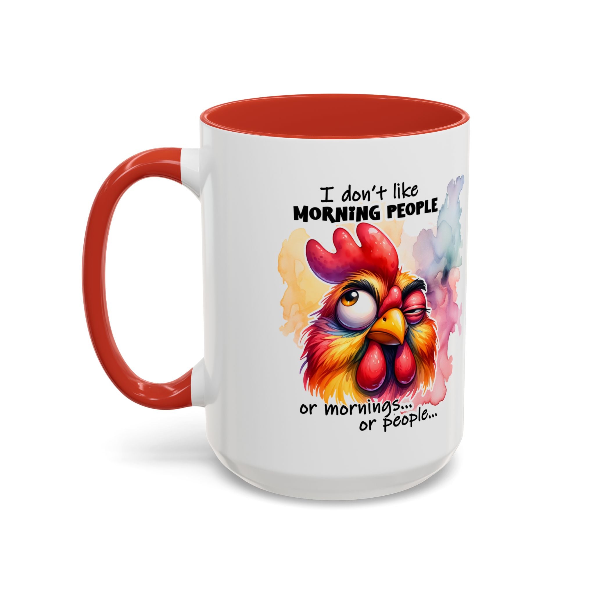 Funny Morning Coffee Mug, Rooster Mug, Gift for Coffee Lovers, Morning People, Humor Mug for Friends