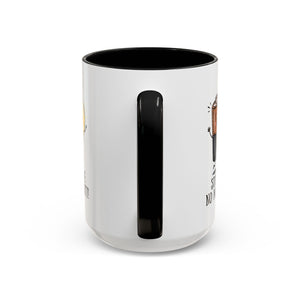 Stay Positive Accent Coffee Mug - 11oz & 15oz - Cute Light Bulb & Battery Design
