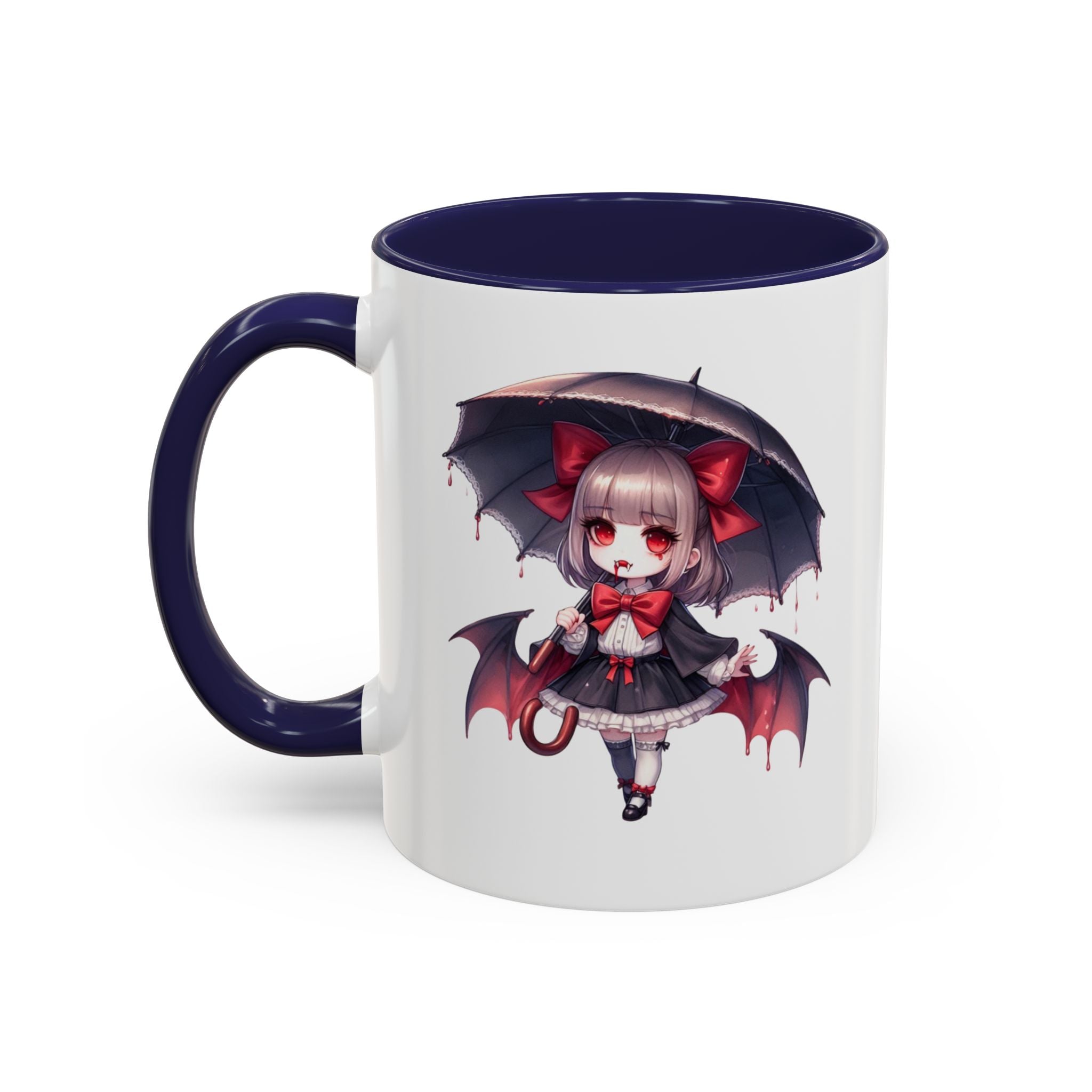 Gothic vampire girl  horror art Accent Coffee Mug (11, 15oz)