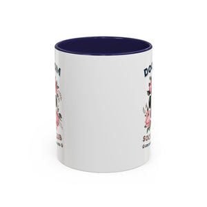 Dog Mom Coffee Mug - Life is Better with a Dog, Pet Lover Gift, Floral Paw Print Mug, Dog Mom Gift, Personalized Dog Mom Mug