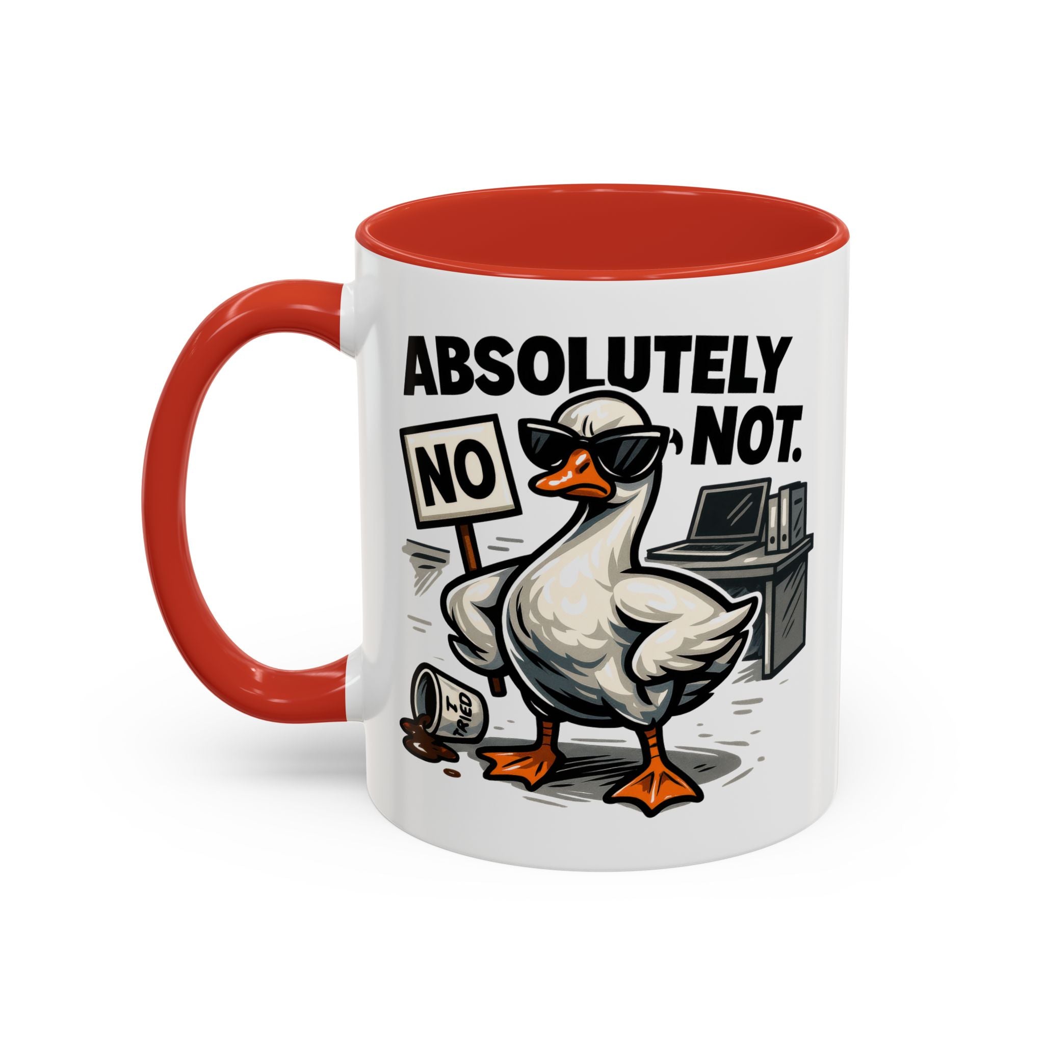 Sassy Coffee Mug, Humorous Gift for Geese Lovers, Fun Office Desk Decor, Funny Animal Cup, Quirky Kitchenware