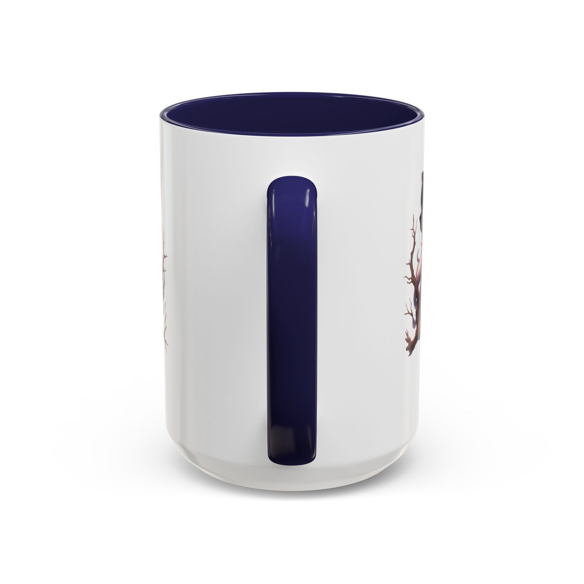 gothic vampire girl in tree horror art Accent Coffee Mug (11, 15oz) png16