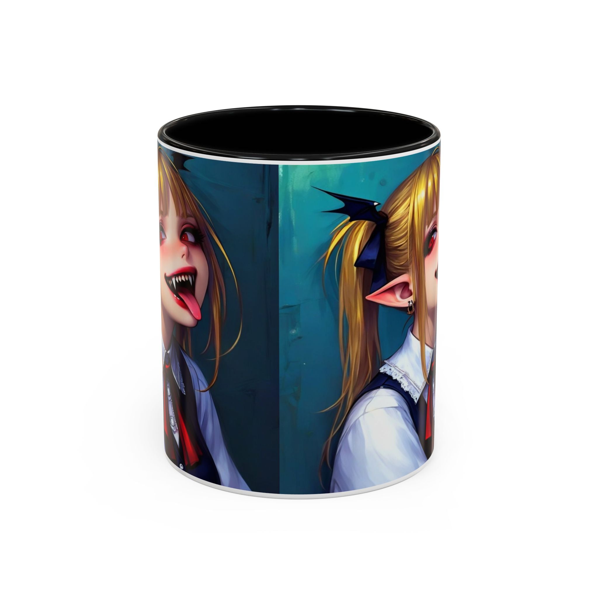 goth vampire girl Gothic Anime Coffee Mug with Edgy Design horror art