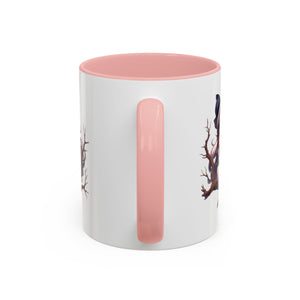 gothic vampire girl in tree horror art Accent Coffee Mug (11, 15oz) png16