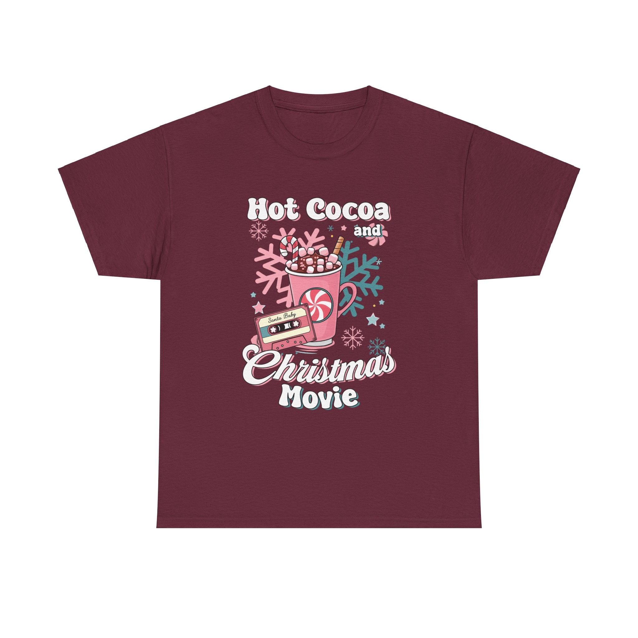 hot cocoa and christmas movie Unisex Heavy Cotton Tee