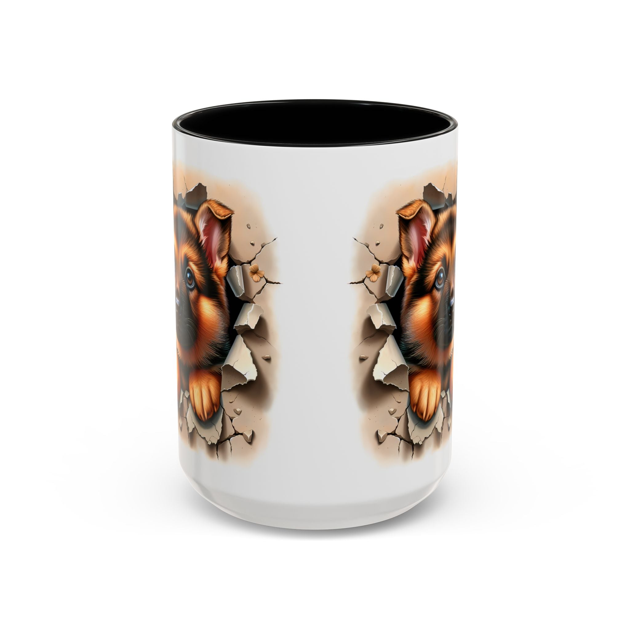 German Shepherd Accent Coffee Mug | Dog Lover Gift, Tasty Hot Beverage Cup, Pet Themed Kitchenware, Animal Adoption Cup, Unique Pet Gift